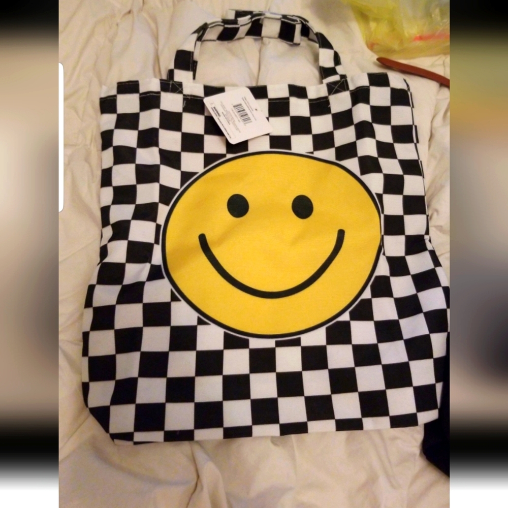 #smileyface totebag